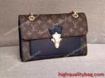 Higher Quality Fake Louis Vuitton VICTOIRE Lady Bleu Marine Handbag buy online